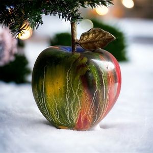 Colorful ceramic apple